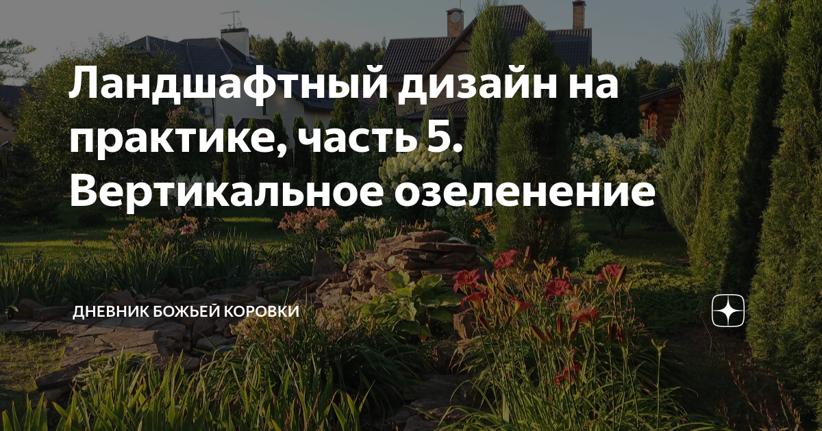 Ландшафтный дизайн на практике, часть 5. Вертикальное озеленение ...