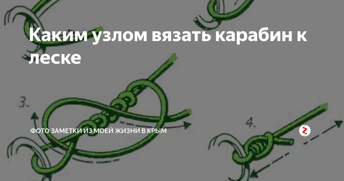 Как привязать узел к карабину Как привязать дополнительный поводок к леске, чтобы он не висел вниз параллельно