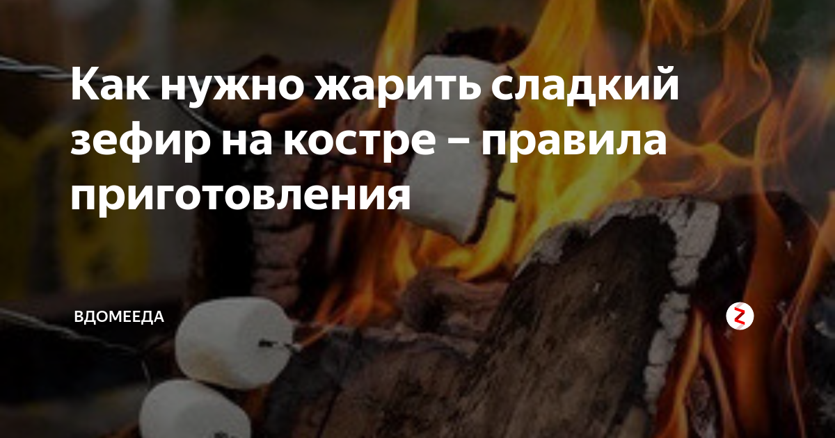 Как нужно жарить сладкий зефир на костре – правила приготовления ...