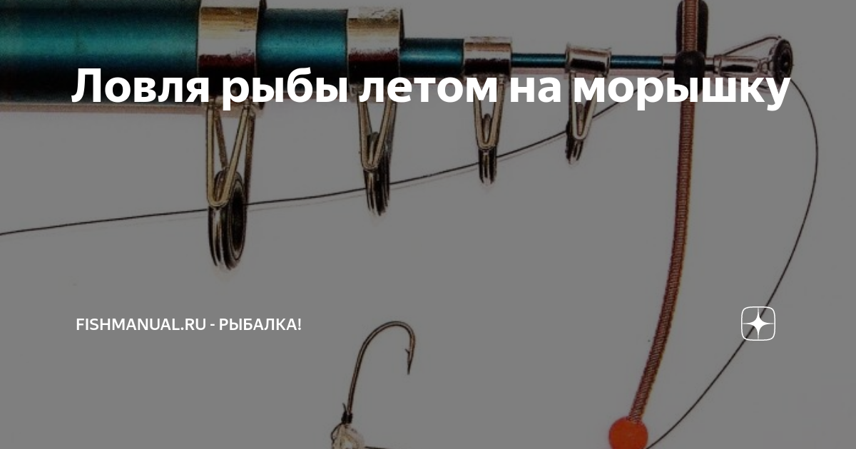 Ловля рыбы летом на морышку, Рыбалка с FishManual.ru!