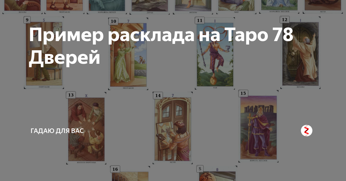 Таро расклад ключ 78 дверей схема расклада