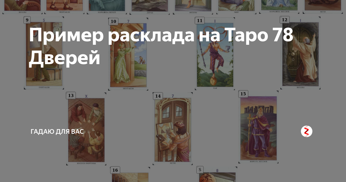 Расклады на таро 78 дверей схемы