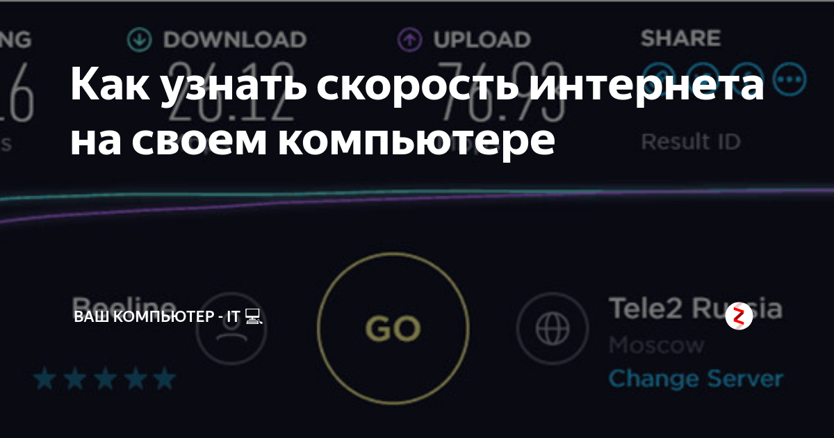 Как узнать ширину канала интернета на своем компьютере
