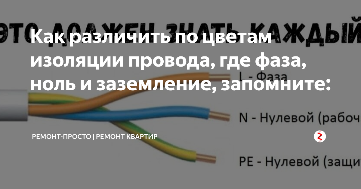 Как определить заземляющий провод. Провода фаза ноль земля. Цвета кабеля фаза ноль заземление. Обозначение проводов фаза ноль.