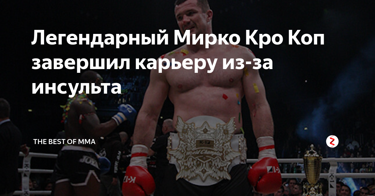 Легендарный Мирко Кро Коп завершил карьеру из-за инсульта | the BEST OF ...