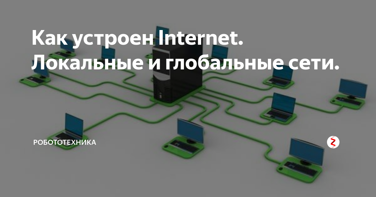 Как устроен Internet. Локальные и глобальные сети. | Робототехника | Дзен