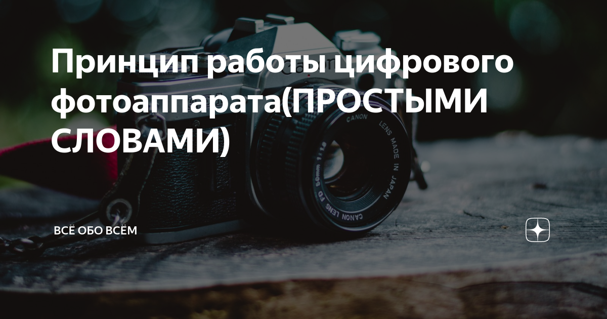 Принцип работы цифрового фотоаппарата(ПРОСТЫМИ СЛОВАМИ) | Всё по делу ...