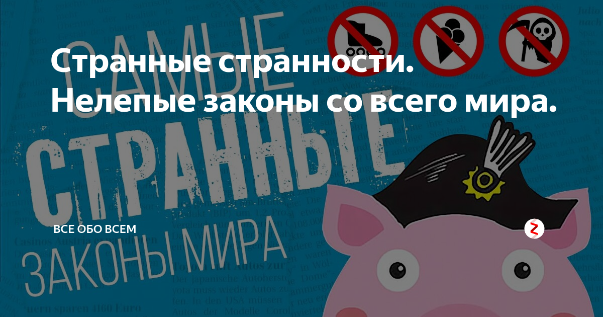 Самые странные законы в мире