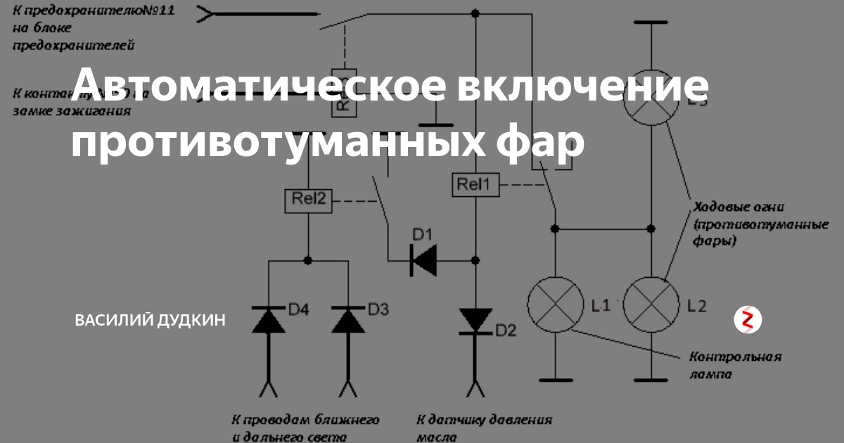 Автоматическое включение ближнего света фар: как сделать самому