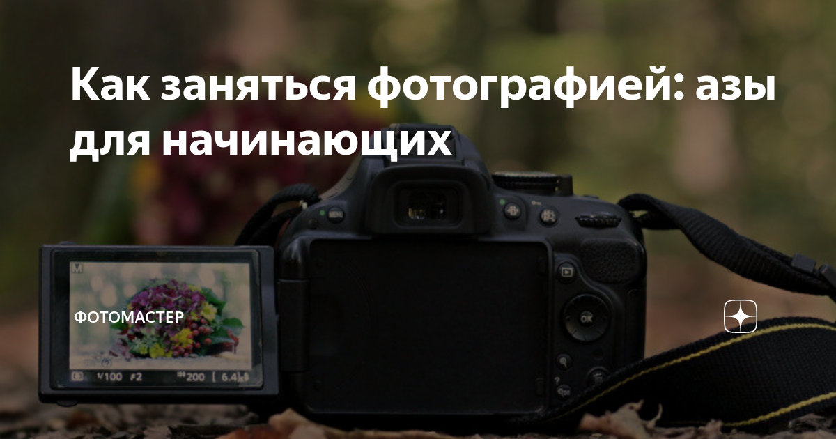 Как заняться фотографией