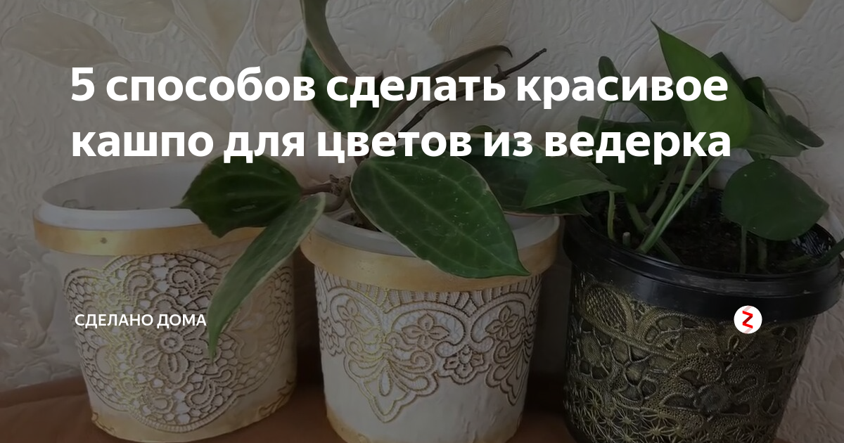 Как сделать кашпо для цветов