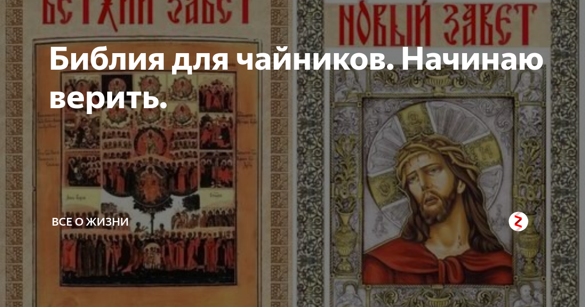 Библия для чайников. Начинаю верить. | Все о жизни | Дзен