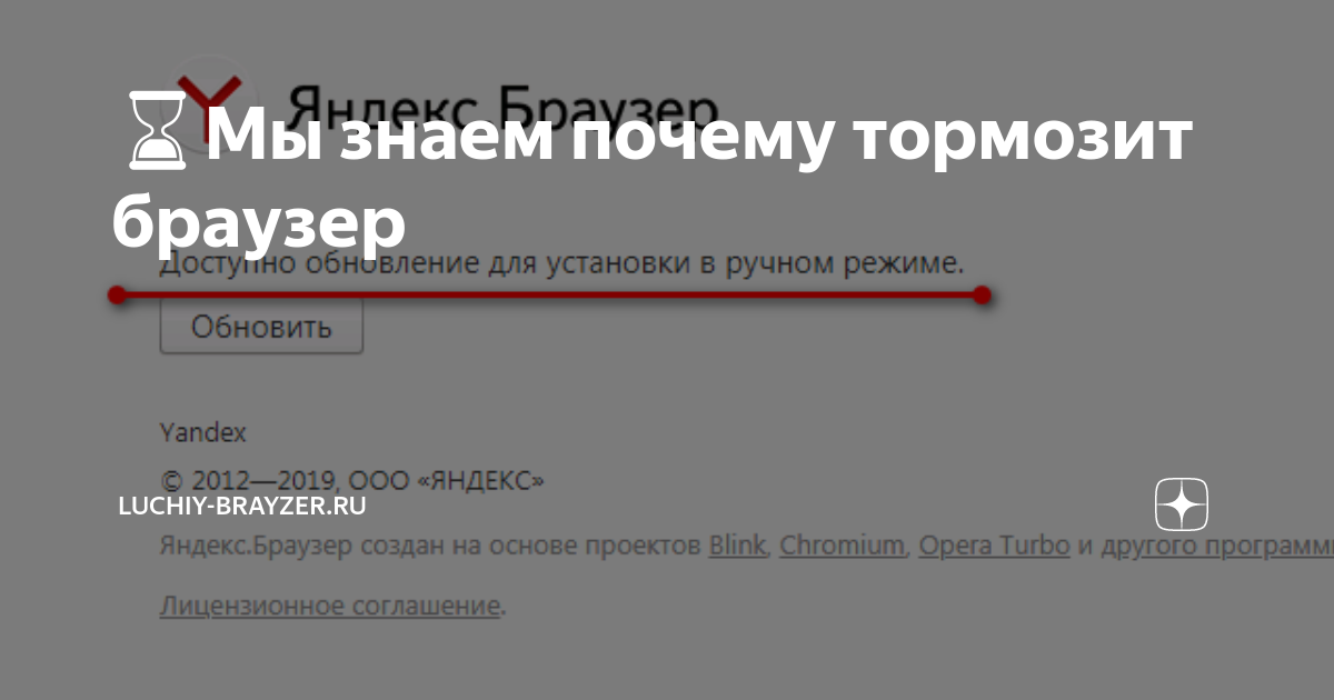 Почему яндекс браузер тормозит