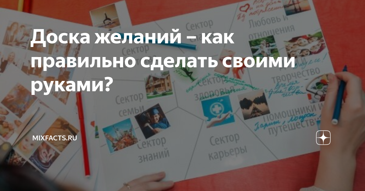 Доска желаний – как правильно сделать своими руками?