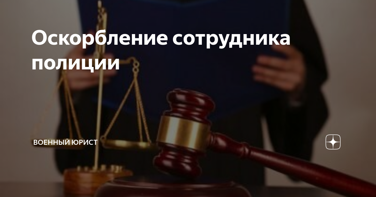 Оскорбление сотрудника полиции | Военный юрист | Дзен