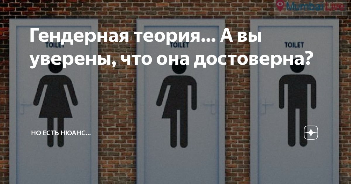 Гендерная теория… А вы уверены, что она достоверна? | Но есть нюанс ...