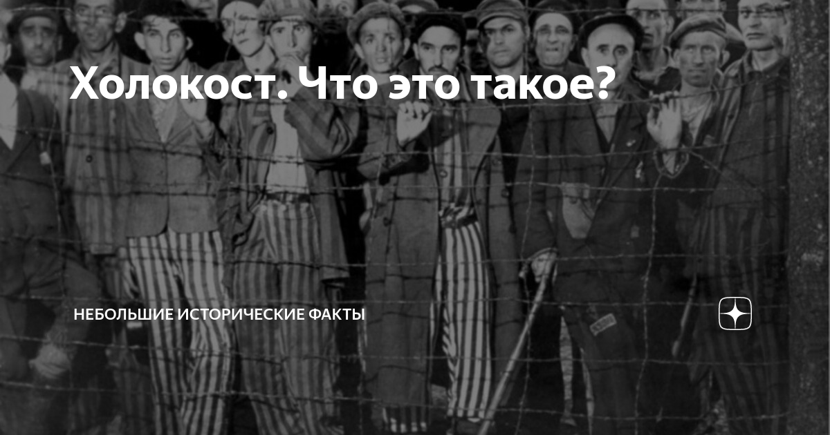 Холокост. Что это такое? | Небольшие исторические факты | Дзен