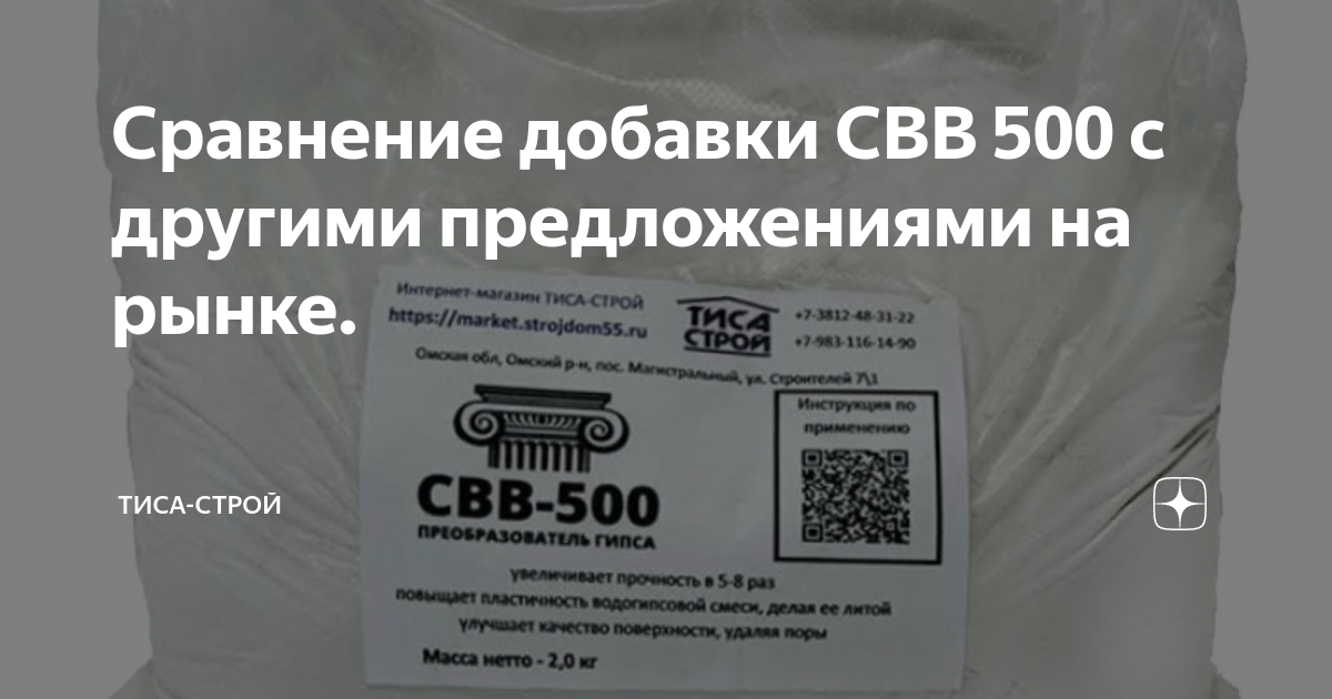 Сравнение добавки СВВ 500 с другими предложениями на рынке. | ТИСА ...