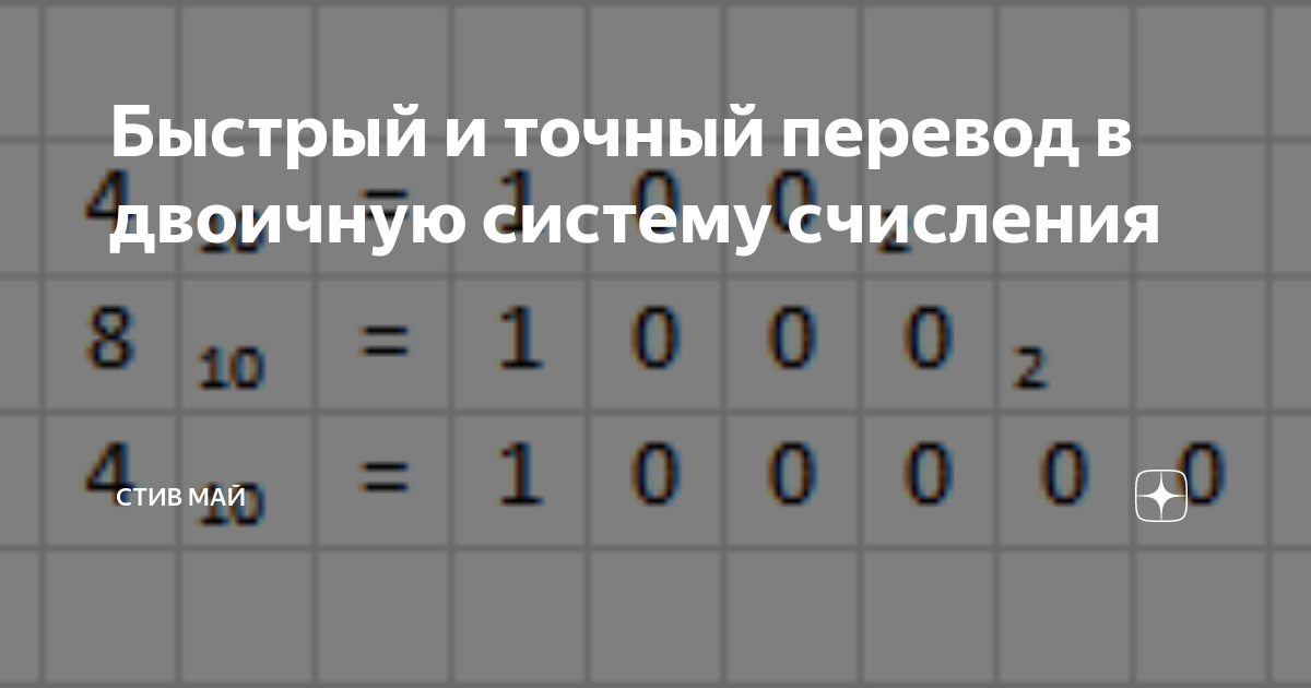 как перевести 13 в двоичную систему счисления