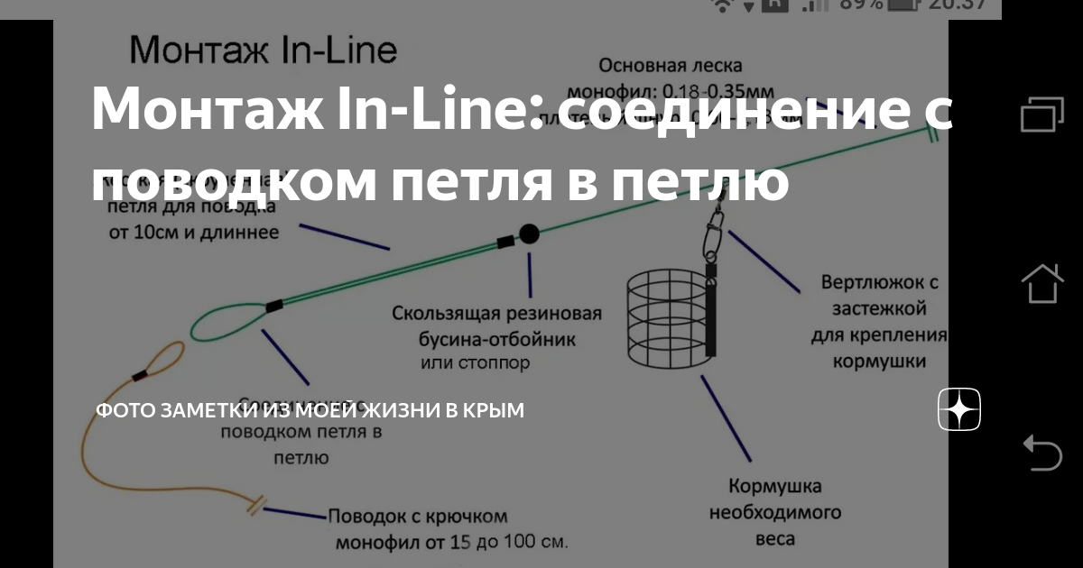 Снасть инлайн для фидера. Фидерная оснастка инлайн на плетенке. Петля инлайн для фидера. Фидерная оснастка инлайн петля.