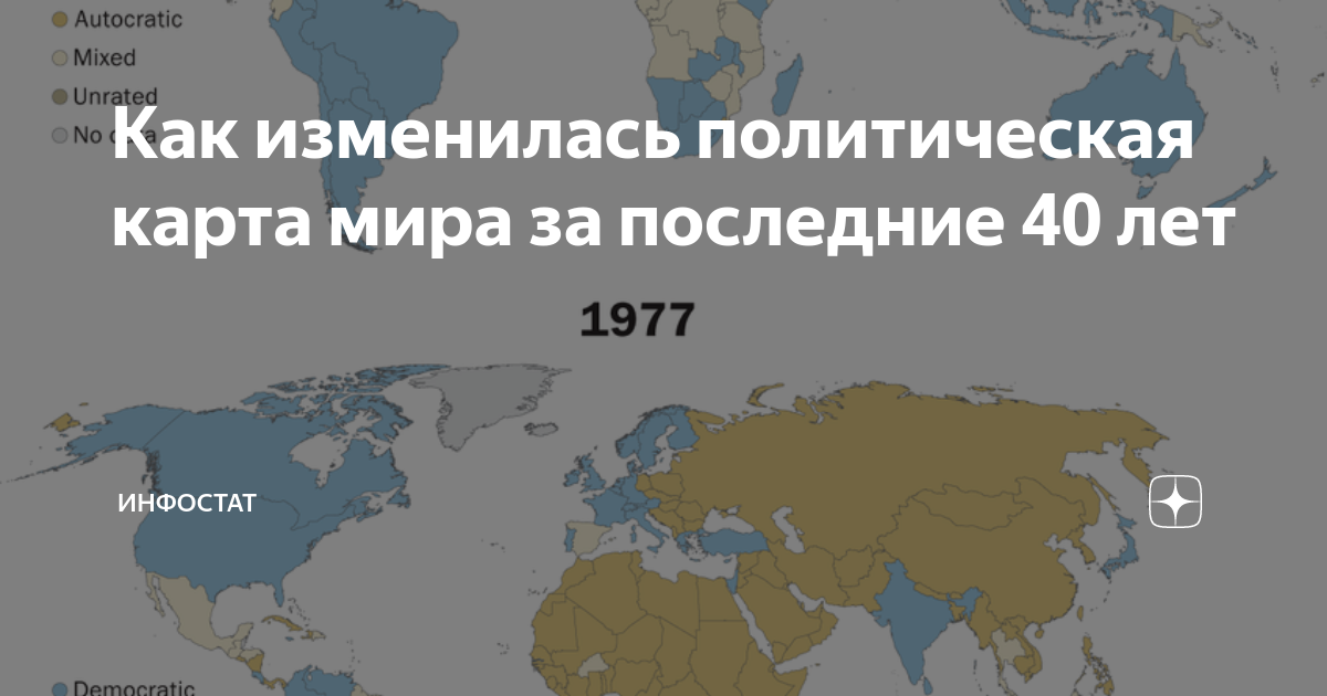 Изменения политической карты за 50 лет