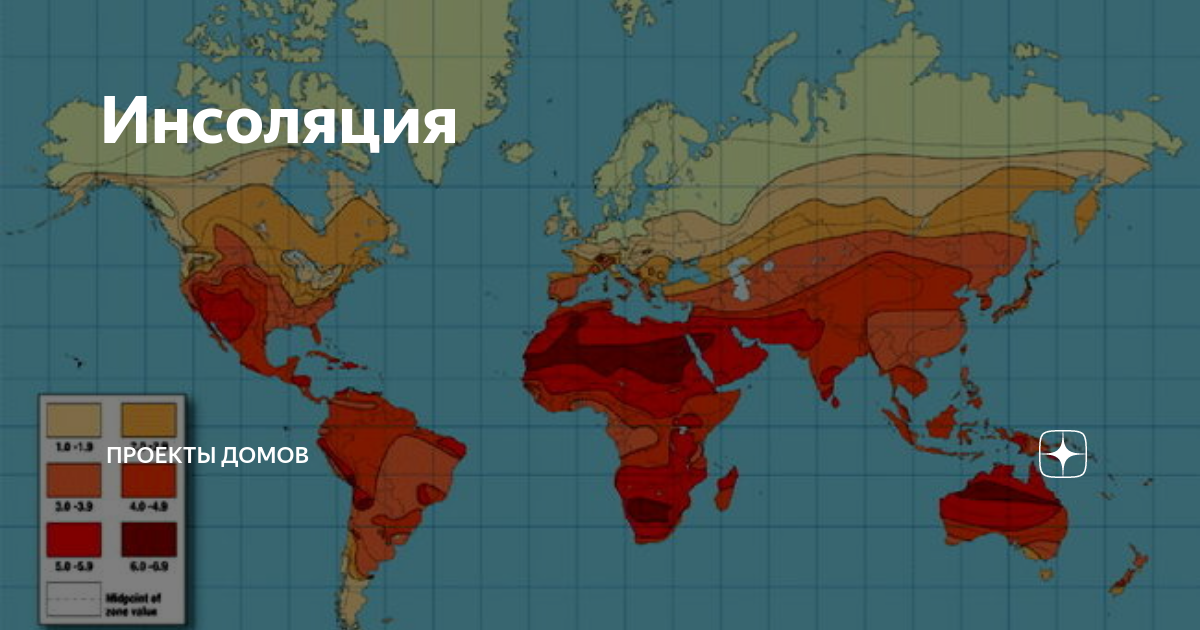 Карта инсоляции онлайн