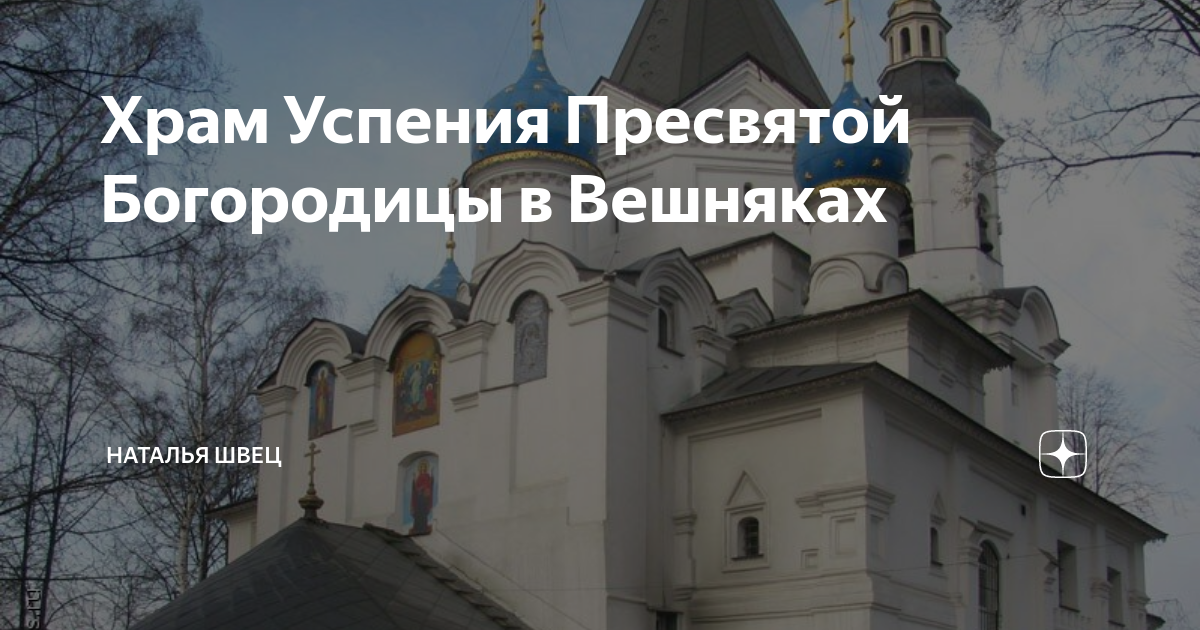 Храм в Вешняках ул Вешняковская