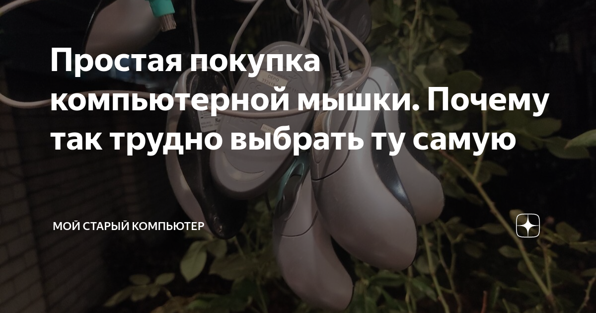 Простая покупка компьютерной мышки. Почему так трудно выбрать ту самую ...