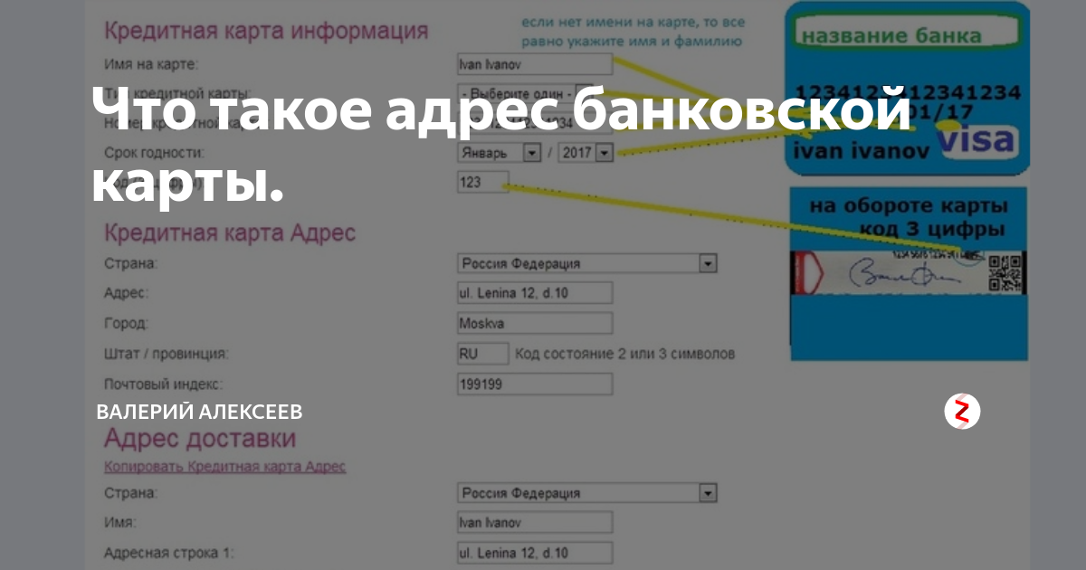 Почтовый адрес карты. Первая строка адреса на карте. Расчётный адрес карты. Адрес банковской карты. Адресная строка на карте.