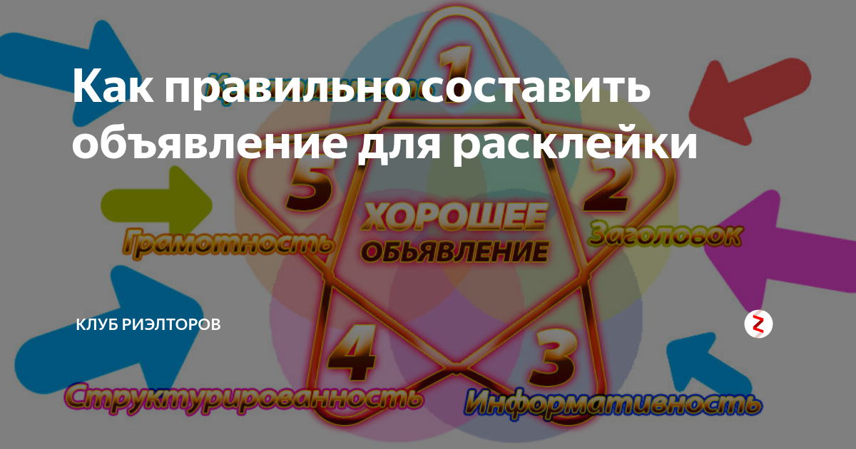 Как правильно составить объявление для расклейки | Клуб Риэлторов | Дзен