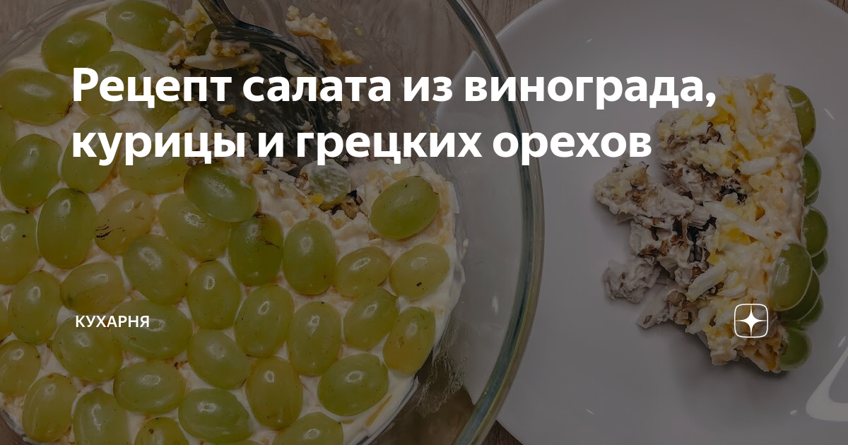 Салат с куриной грудкой и виноградом рецепт – Европейская кухня: Салаты. «Еда»