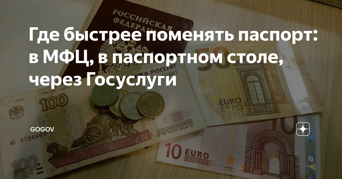 что нужно чтоб поменять паспорт в 20