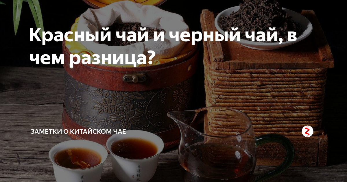 красный и черный чай разница