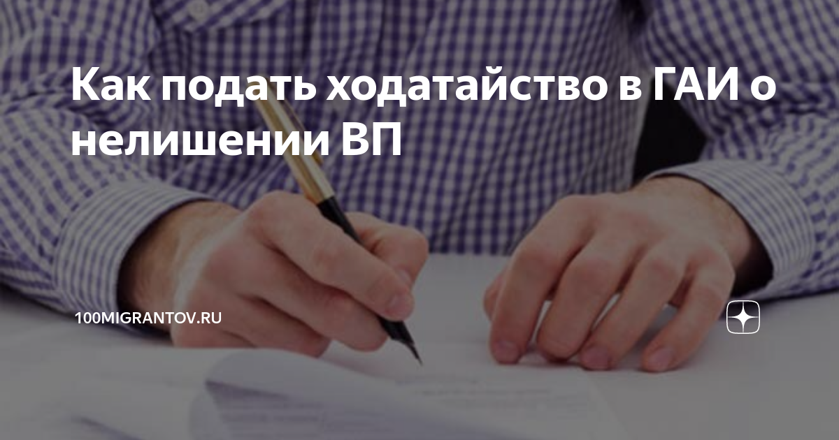 Как подать ходатайство в ГАИ о нелишении ВП | 100migrantov.ru | Дзен