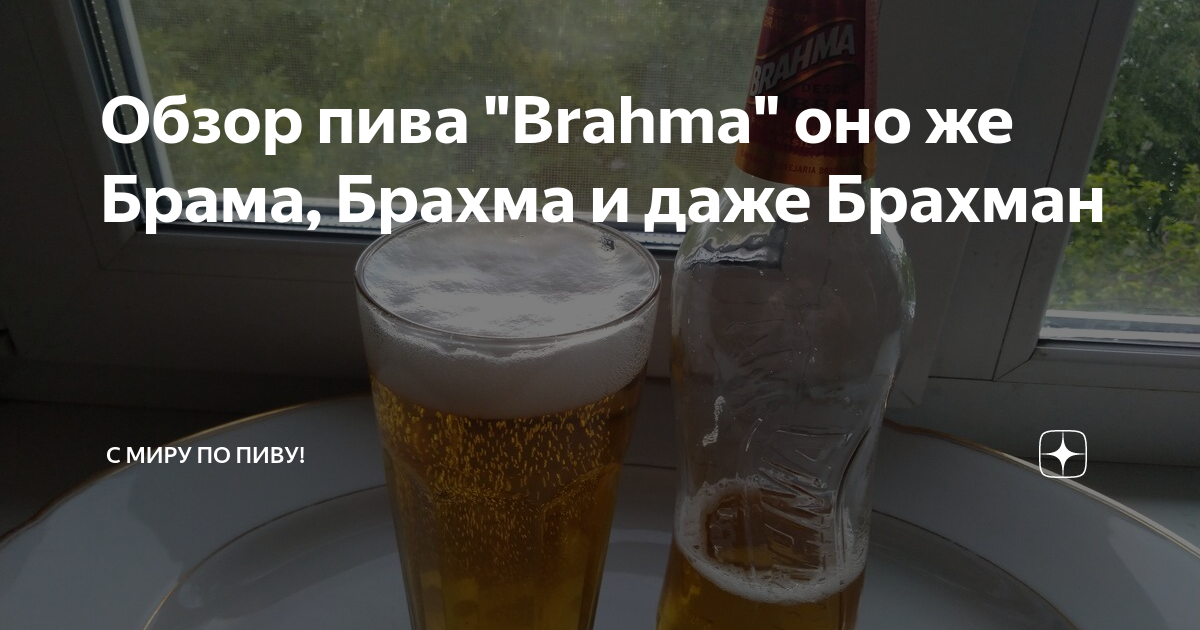 Обзор пива "Brahma" оно же Брама, Брахма и даже Брахман | С Миру по ...