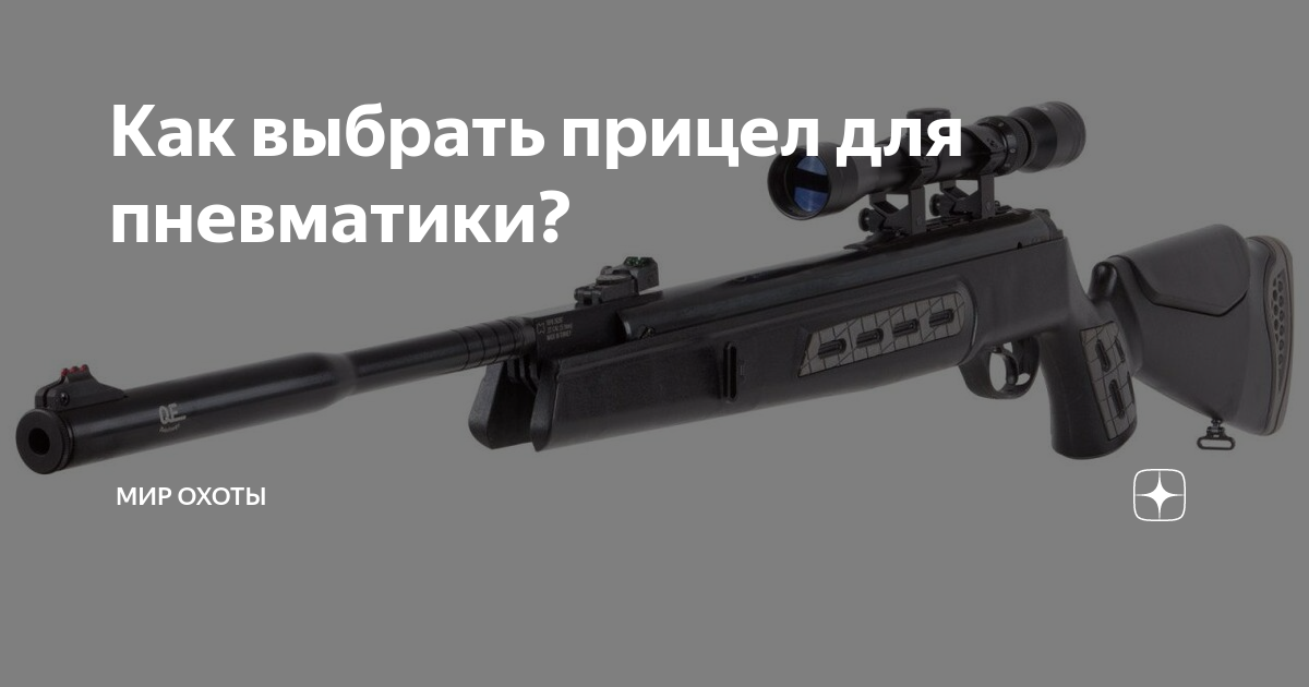 Как выбрать прицел для пневматики? | Mиp oxoты | Дзен