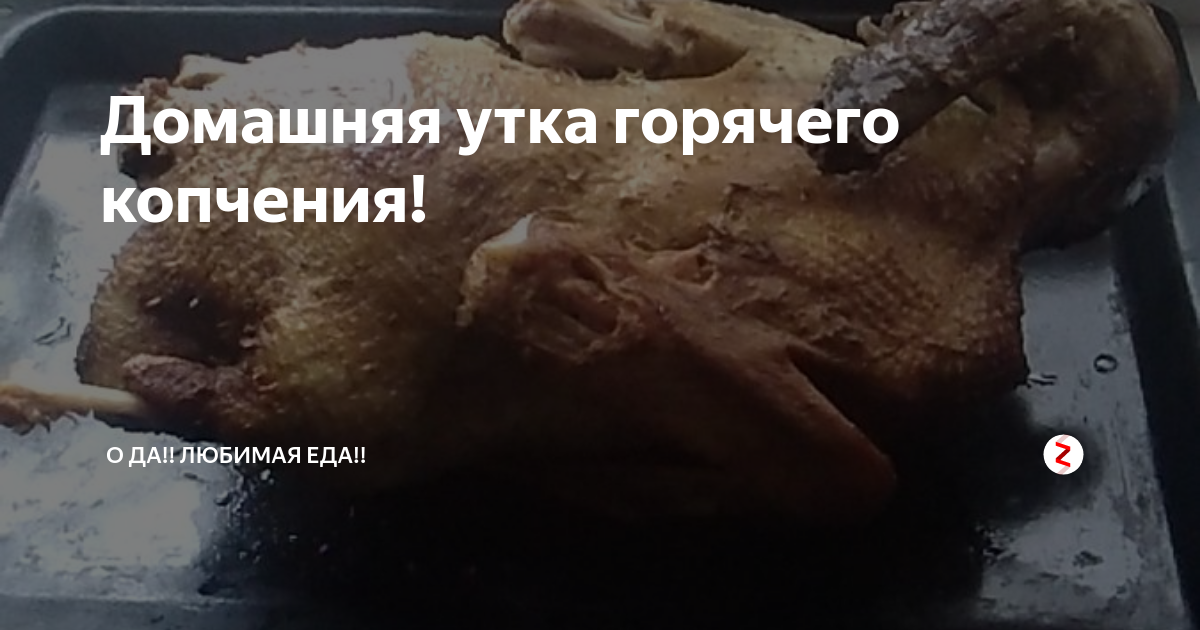 Домашняя утка горячего копчения! | О да!! Любимая еда!! | Дзен