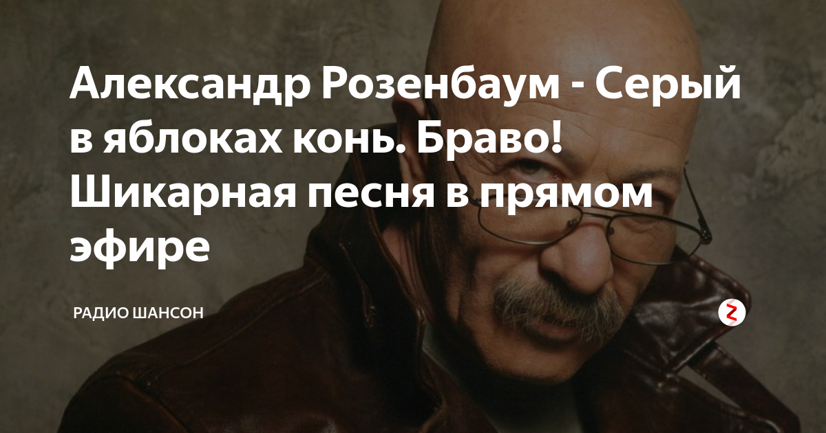 Александр Розенбаум - Серый в яблоках конь. Браво! Шикарная песня в ...