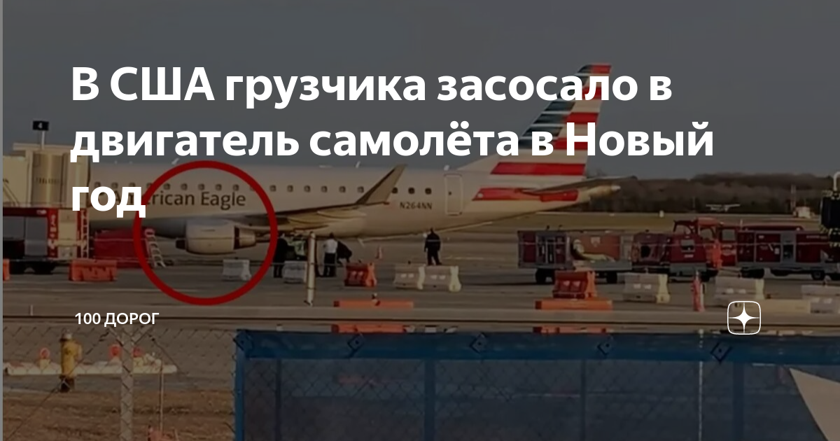 Засосало в двигатель самолета