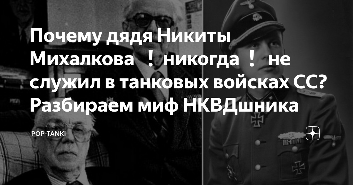 Брат михалкова служил в сс фото