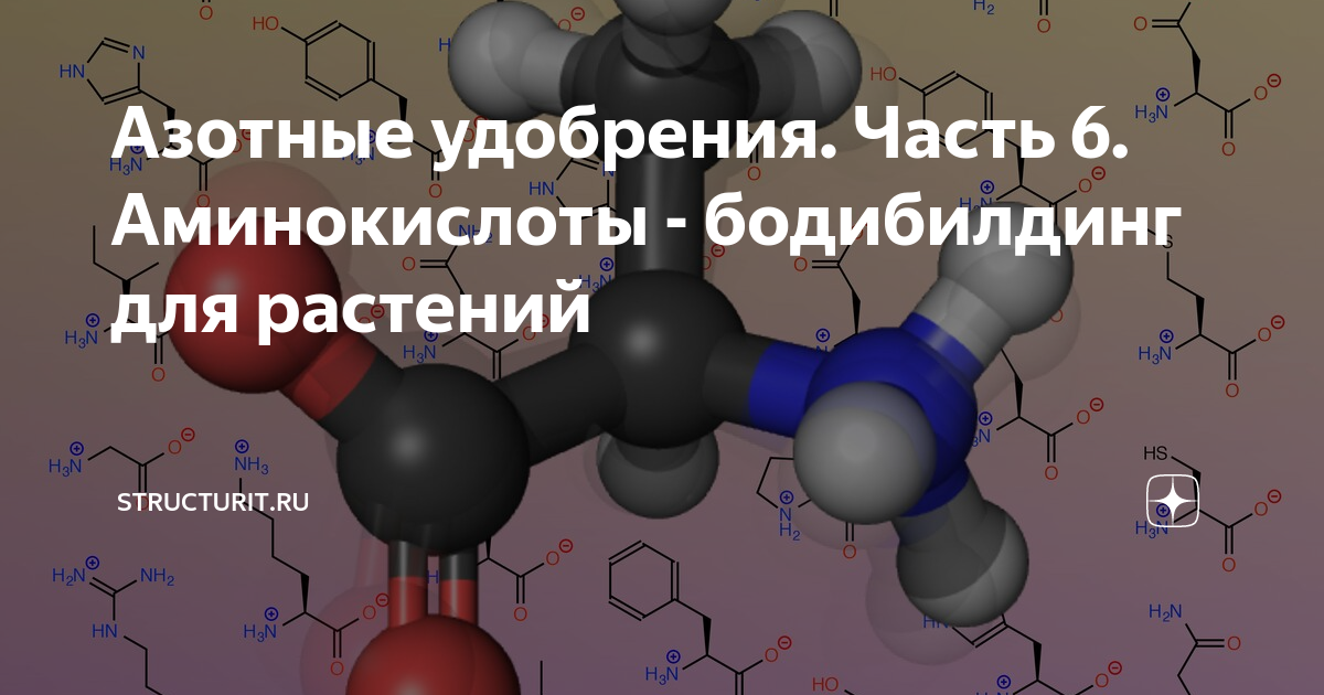 Азотные удобрения. Часть 6. Аминокислоты - бодибилдинг для растений ...
