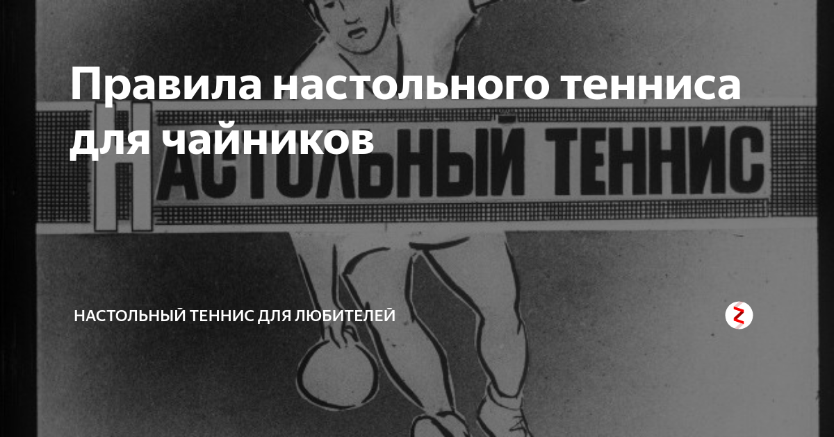 Правила настольного тенниса для чайников | Настольный теннис | Дзен