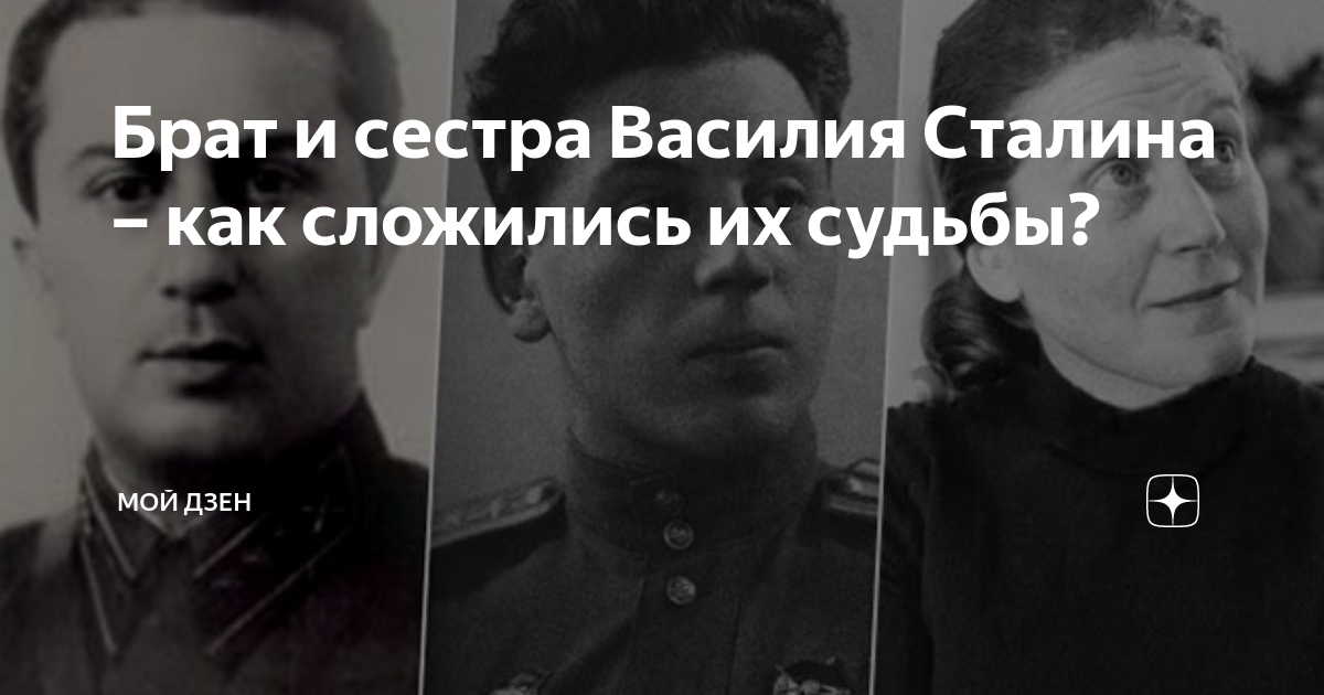 Брат василия сталина