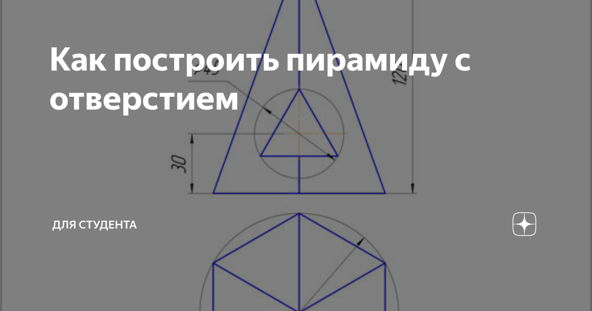 Построить пирамиду размеры