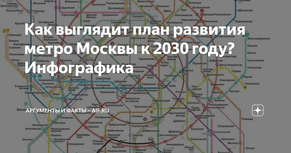 План развития метро к 2030