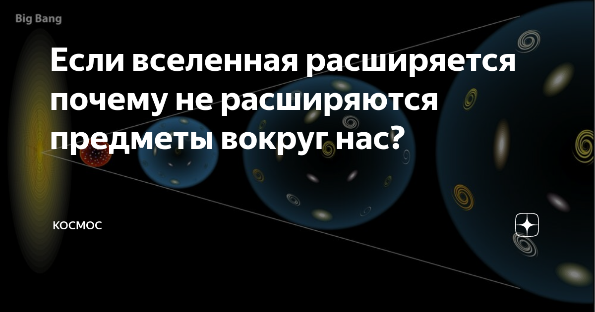 «Если вселенная расширяется, то как же тогда могут столкнуться две галактики?» — Яндекс Кью