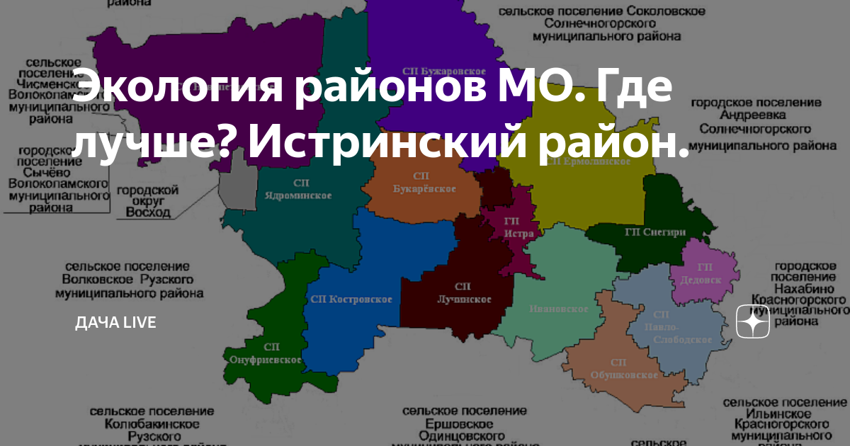 Карта истринского района московской области