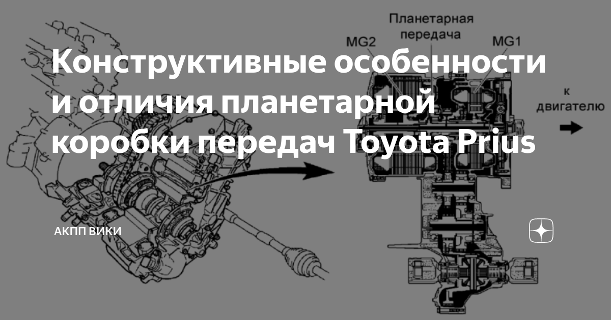 Тойота приус коробка передач принцип работы