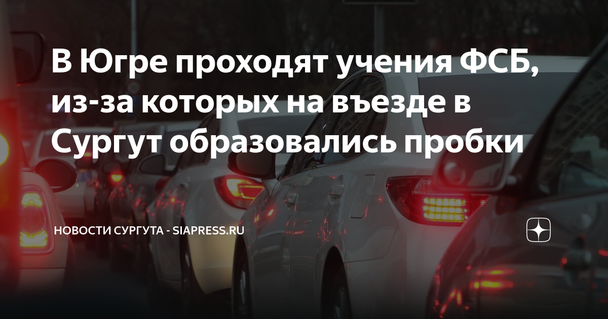 В Югре проходят учения ФСБ, из-за которых на въезде в Сургут ...