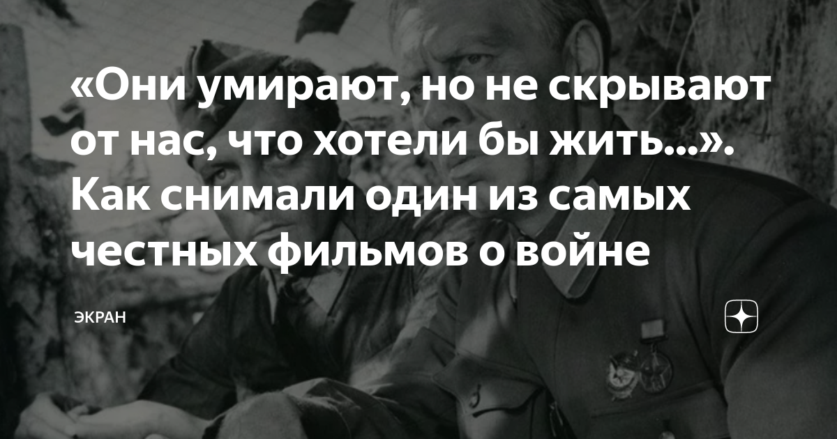 как не боятся умереть на войне